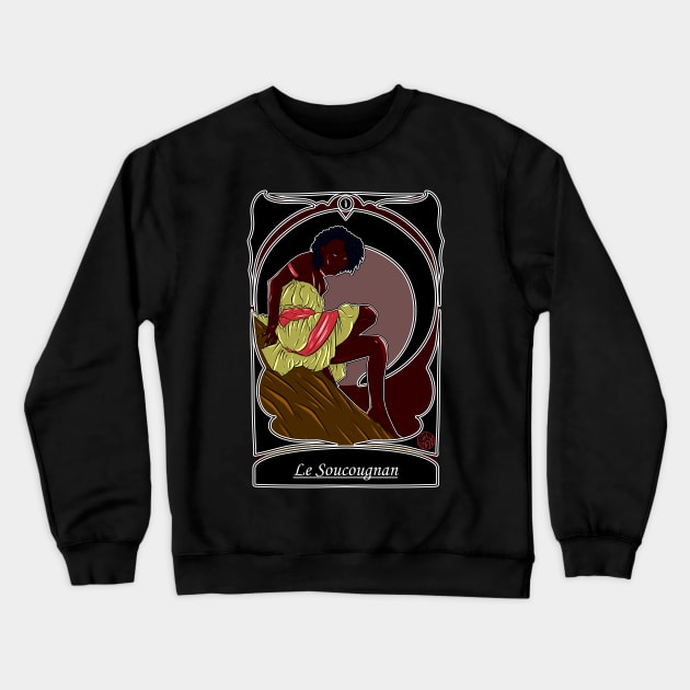 Soucougnan - folklore des Antilles Francaises Crewneck Sweatshirt by Ukiyograph